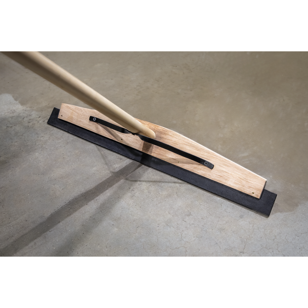 Rubber Floor Squeegee with Wooden Handle 24"(600mm) BM24RS
