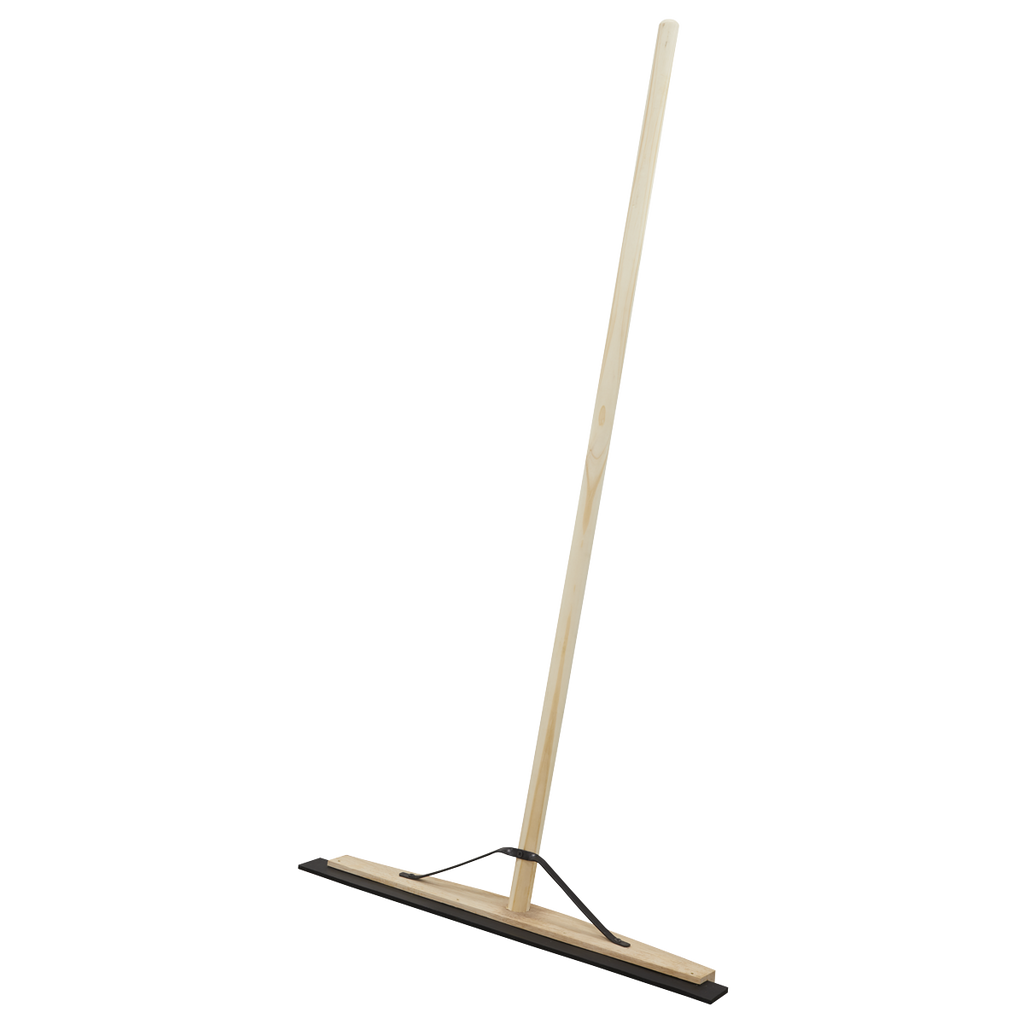 Rubber Floor Squeegee with Wooden Handle 24"(600mm) BM24RS