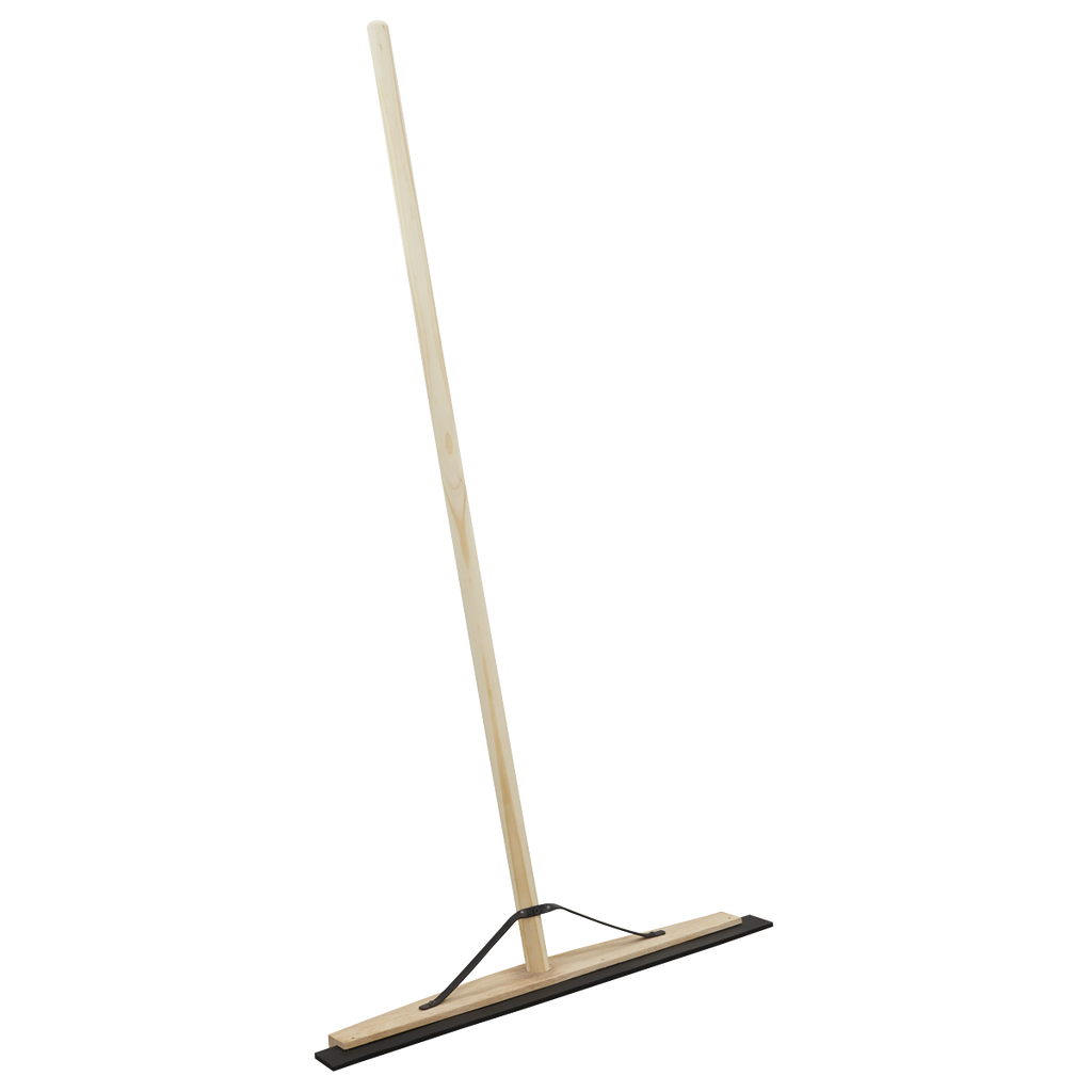 Rubber Floor Squeegee with Wooden Handle 24"(600mm) BM24RS
