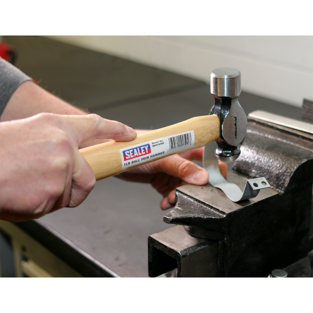 Ball Pein Hammer with Hickory Shaft 1lb BPH16
