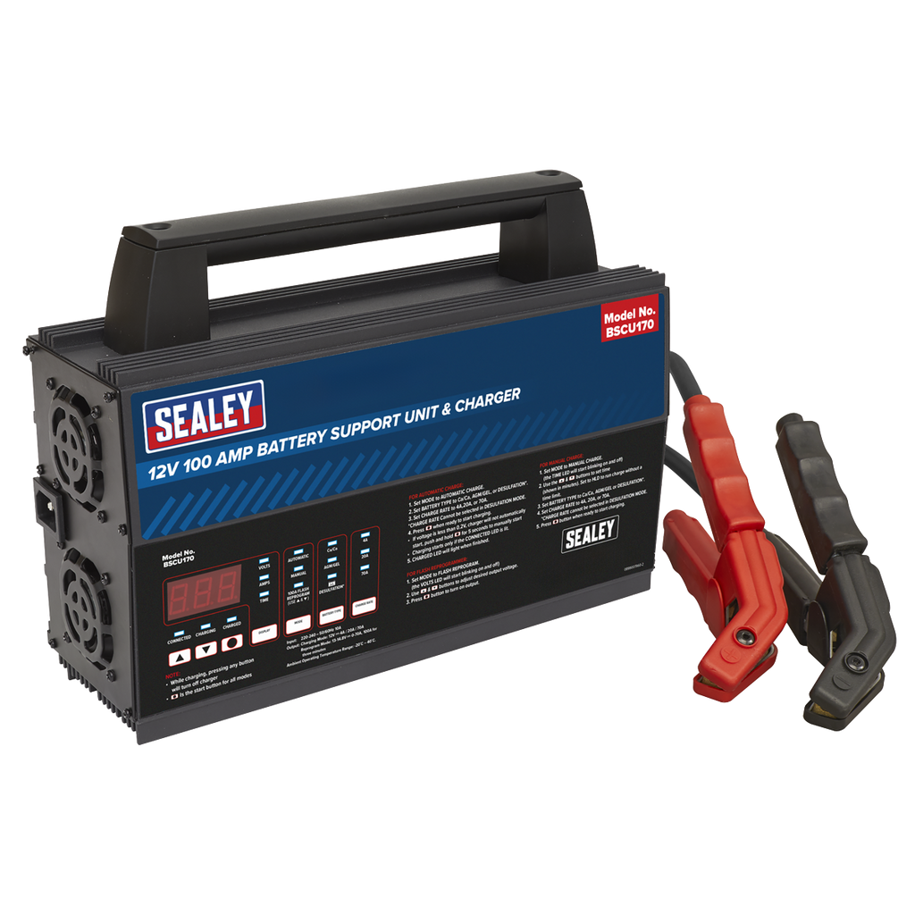 12V Battery Support Unit & Charger 100A BSCU170