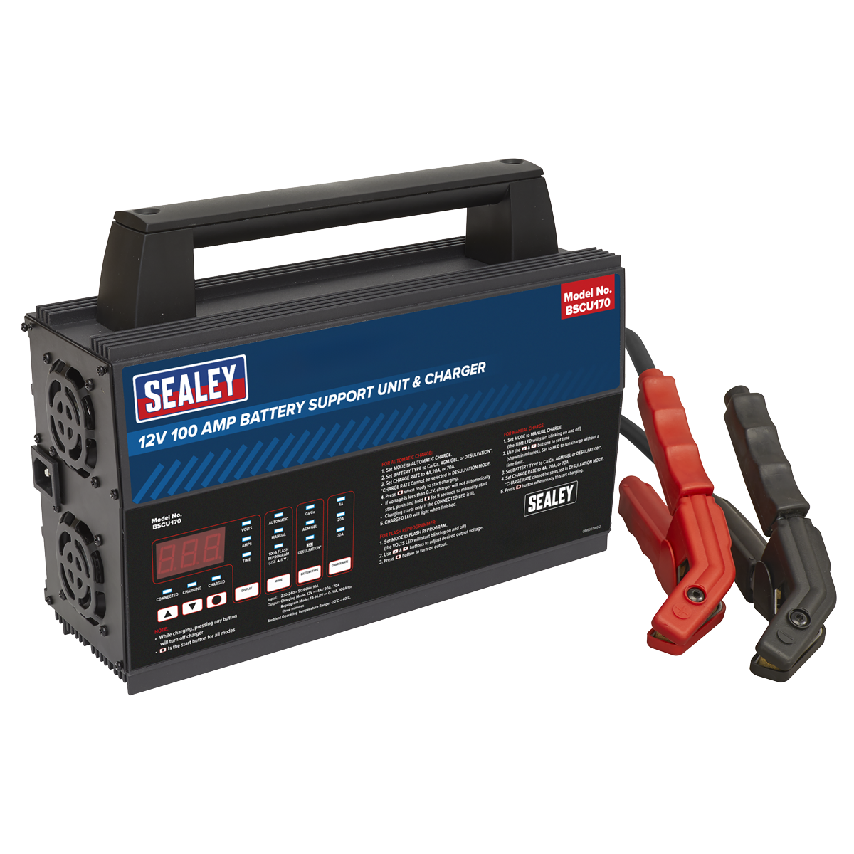12V Battery Support Unit & Charger 100A BSCU170
