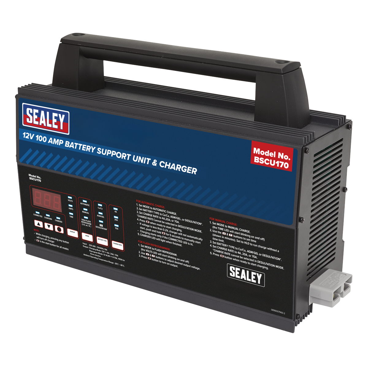 12V Battery Support Unit & Charger 100A BSCU170