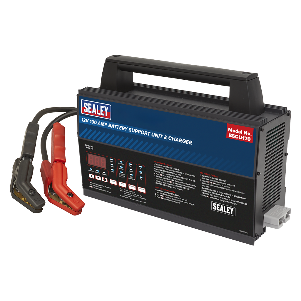 12V Battery Support Unit & Charger 100A BSCU170