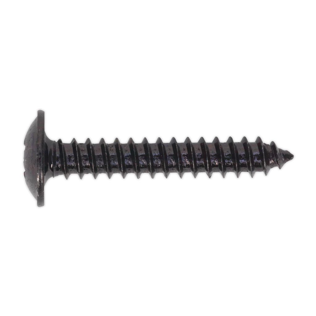 Self-Tapping Pozi Flanged Head Screw 4.2 x 25mm, Black - Pack of 100 BST4225