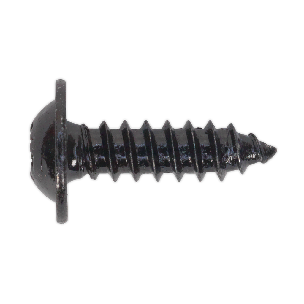 Self-Tapping Pozi Flanged Head Screw 4.8 x 16mm, Black - Pack of 100 BST4816