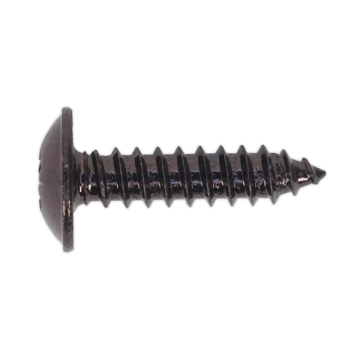 Self-Tapping Pozi Flanged Head Screw 4.8 x 19mm, Black - Pack of 100 BST4819