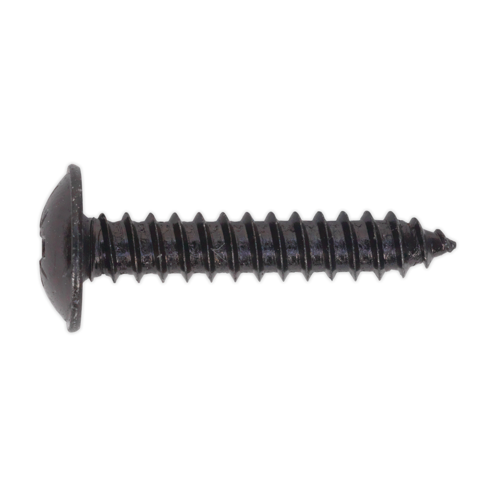 Self-Tapping Pozi Flanged Head Screw 4.8 x 25mm, Black - Pack of 100 BST4825