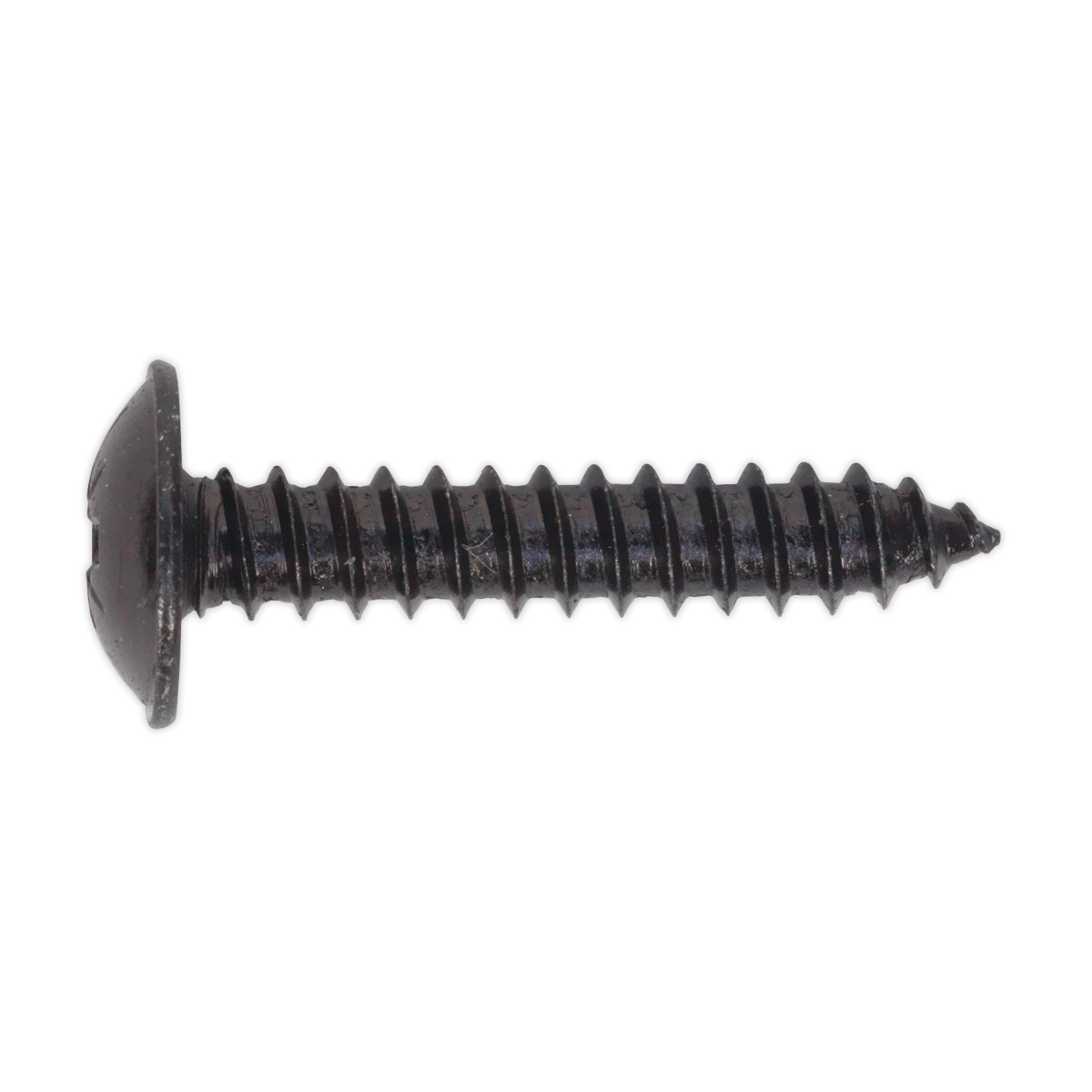 Self-Tapping Pozi Flanged Head Screw 4.8 x 25mm, Black - Pack of 100 BST4825
