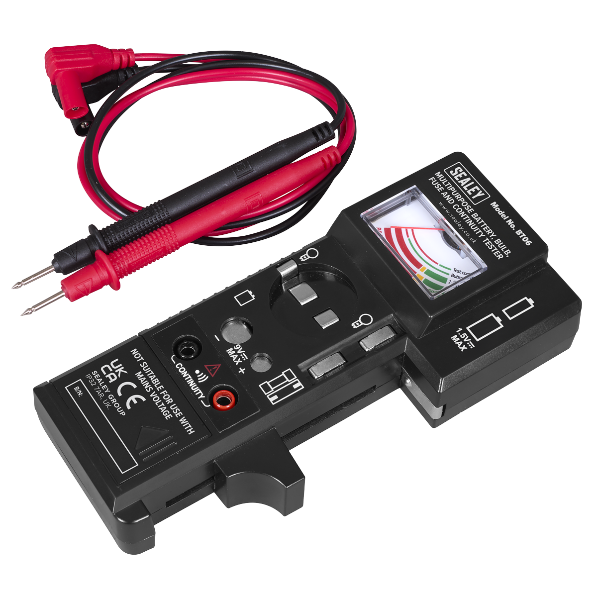 Multipurpose Battery, Bulb, Fuse & Continuity Tester BT06