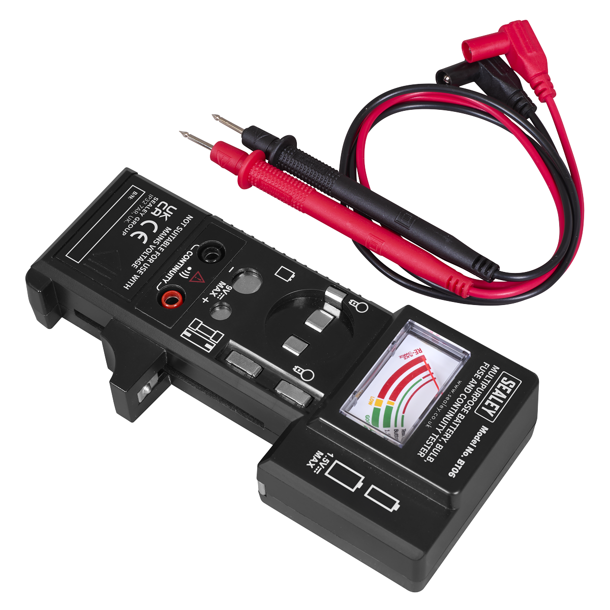 Multipurpose Battery, Bulb, Fuse & Continuity Tester BT06