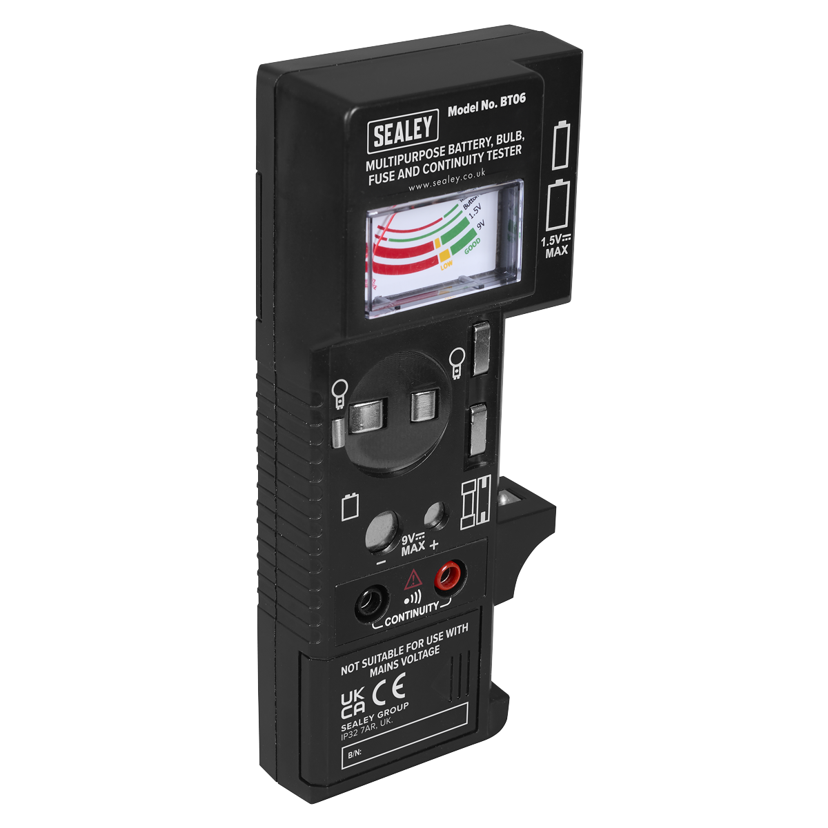 Multipurpose Battery, Bulb, Fuse & Continuity Tester BT06