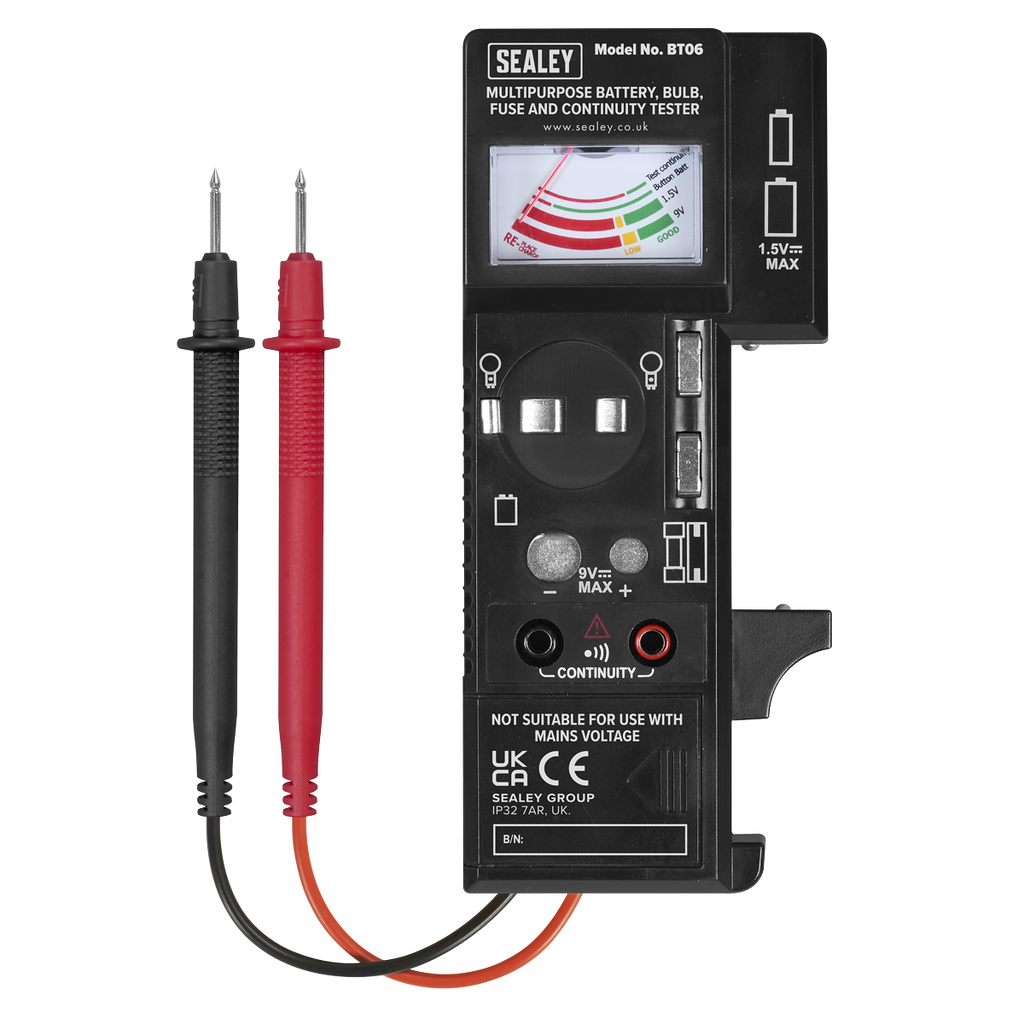 Multipurpose Battery, Bulb, Fuse & Continuity Tester BT06