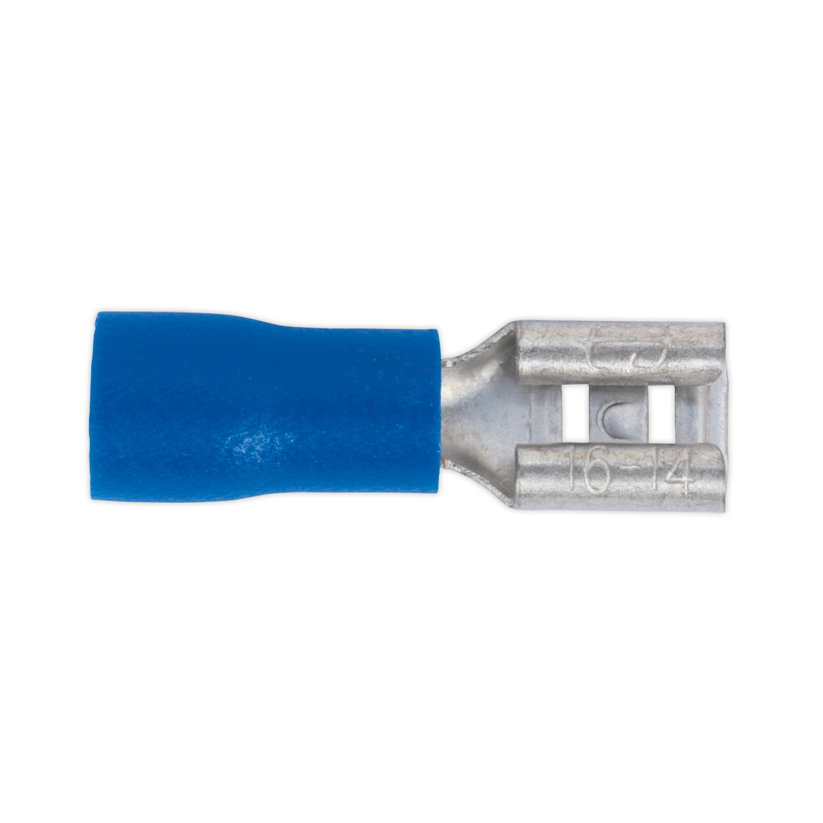 Push-On Female Terminal 4.8mm, Blue - Pack of 100 BT19