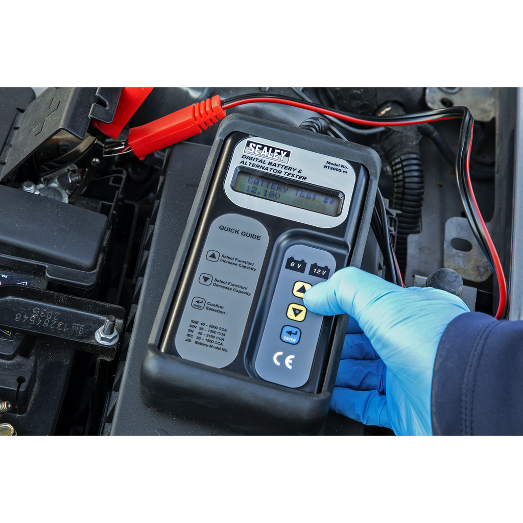 Digital Battery & Alternator Tester 6/12/24V BT2002