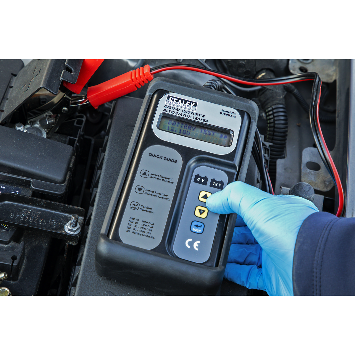 Digital Battery & Alternator Tester 6/12/24V BT2002