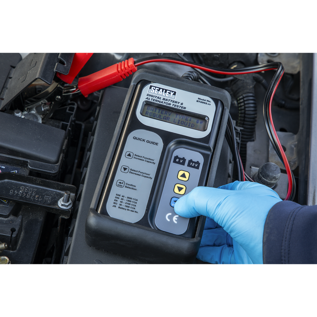 Digital Battery & Alternator Tester 6/12/24V BT2002