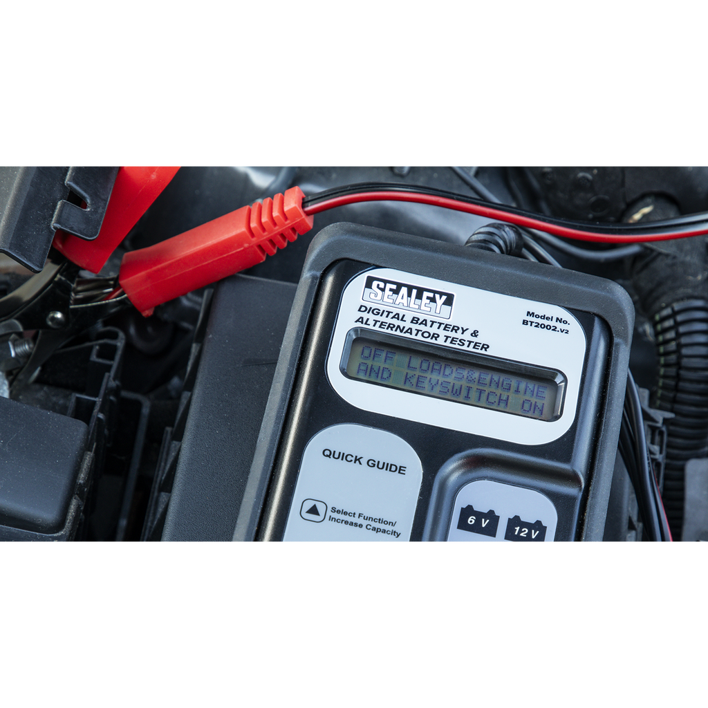 Digital Battery & Alternator Tester 6/12/24V BT2002