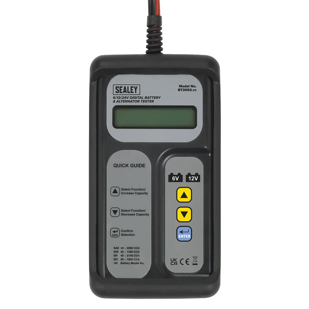 Digital Battery & Alternator Tester 6/12/24V BT2002