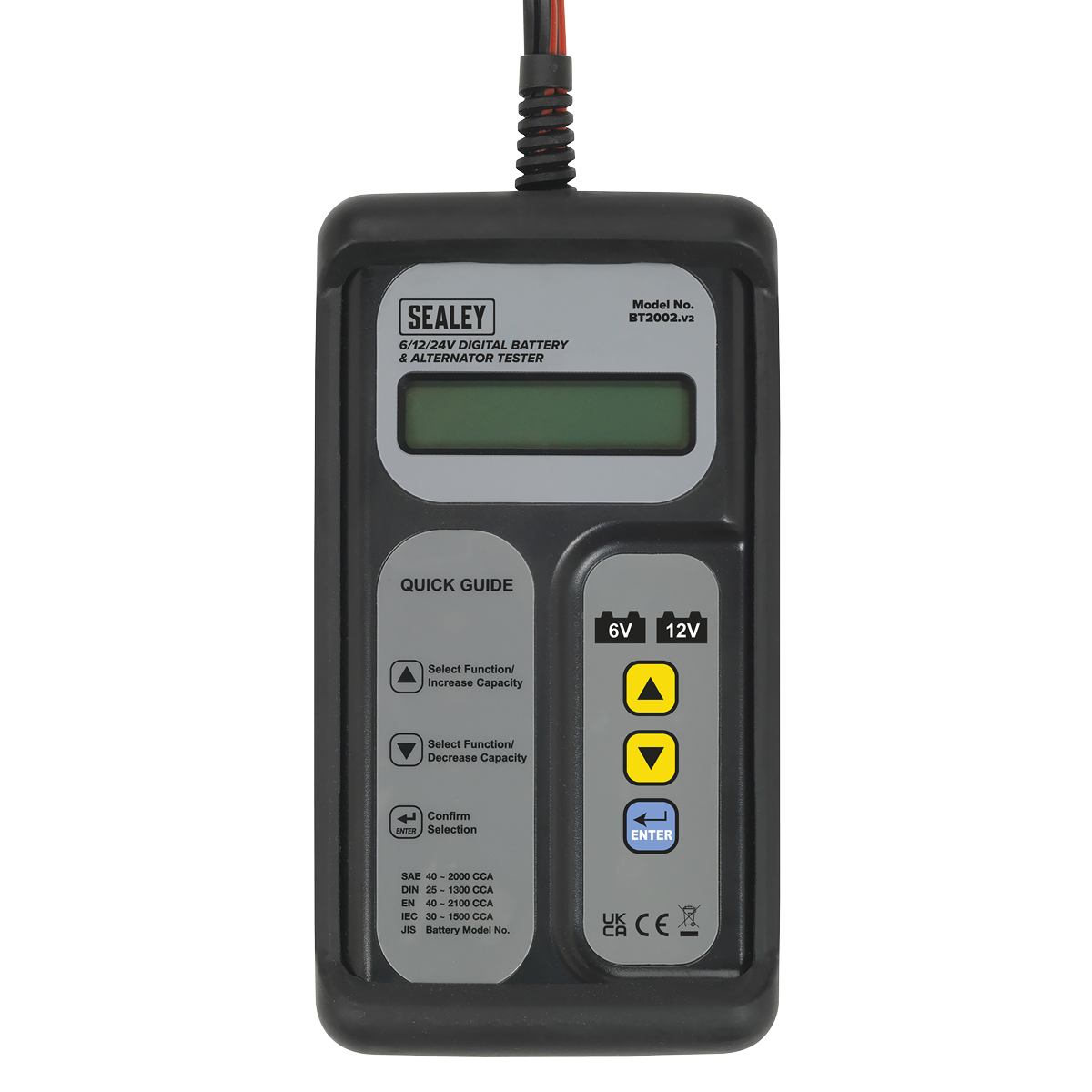 Digital Battery & Alternator Tester 6/12/24V BT2002