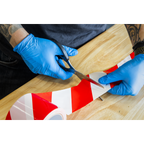 Non-Adhesive Hazard Warning Barrier Tape 80mm x 100m - Red/White BTRW