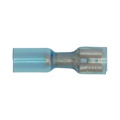Heat Shrink Push-On Female Terminal 6.4mm, Blue - Pack of 25 BTSPF25