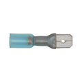 Heat Shrink Push-On Male Terminal 6.3mm, Blue - Pack of 25 BTSPM25