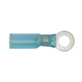 Heat Shrink Ring Terminal 6.4mm, Blue - Pack of 25 BTSR2564