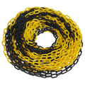 Plastic Chain 25m x 6mm - Black/Yellow BYC25M