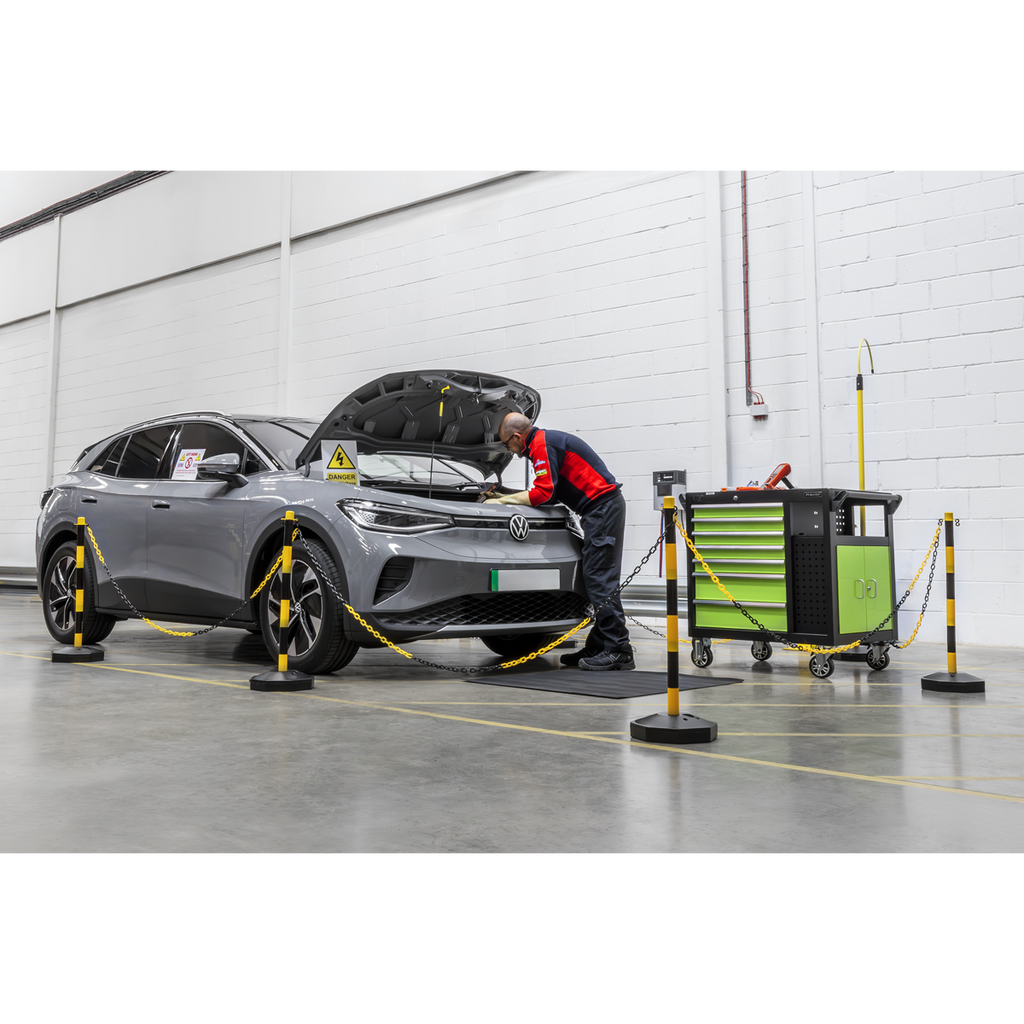 Post with Base - Black/Yellow BYPB01