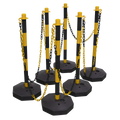 Post & Chain Kit 25m - Black/Yellow BYSBKIT