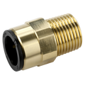 John Guest® Brass Straight Adaptor 15mm x 1/2"BSPT CAS15BSA