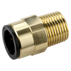 John Guest® Brass Straight Adaptor 15mm x 1/2"BSPT CAS15BSA
