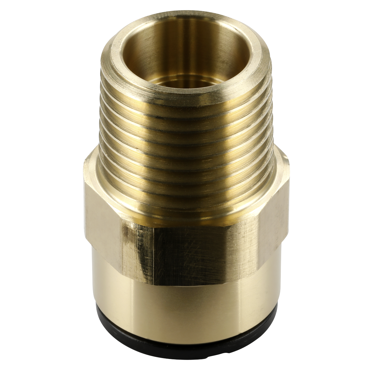 John Guest® Brass Straight Adaptor 15mm x 1/2"BSPT CAS15BSA
