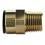 John Guest® Brass Straight Adaptor 15mm x 1/2"BSPT CAS15BSA