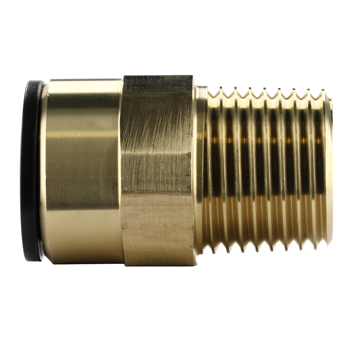 John Guest® Brass Straight Adaptor 15mm x 1/2"BSPT CAS15BSA