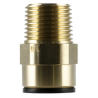 John Guest® Brass Straight Adaptor 15mm x 1/2"BSPT CAS15BSA