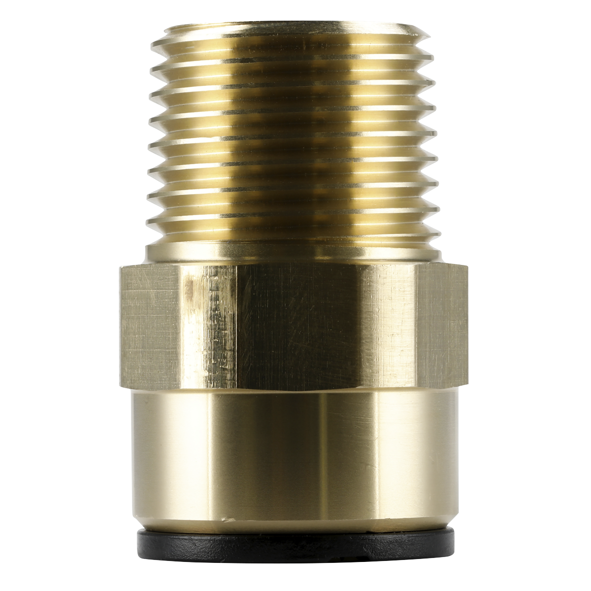 John Guest® Brass Straight Adaptor 15mm x 1/2"BSPT CAS15BSA