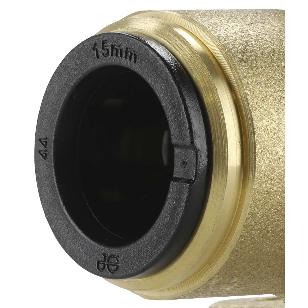 John Guest® Brass Wingback Elbow 15mm x 1/2"BSP CAS15BWE