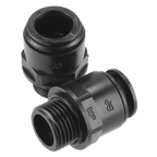 John Guest® Straight Adaptor 15mm x 1/2"BSP - Pack of 2 CAS15SA