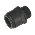 John Guest® Straight Adaptor 15mm x 1/2"BSP - Pack of 2 CAS15SA