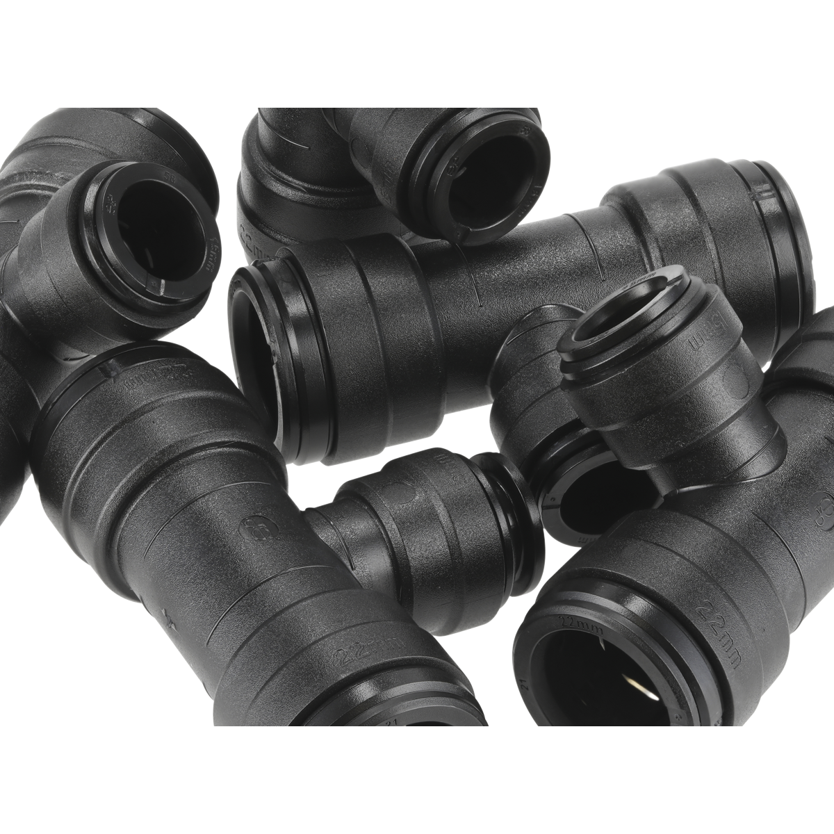 John Guest® Reducing Tee 22-15mm - Pack of 5 CAS2215T
