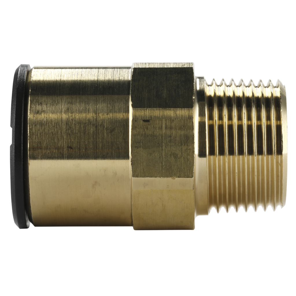 John Guest® Brass Straight Adaptor 22mm x 3/4"BSPT CAS22BSA