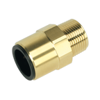 John Guest® Brass Straight Adaptor 22mm x 3/4"BSPT CAS22BSA