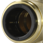 John Guest® Brass Wingback Elbow 22mm x 3/4"BSP CAS22BWE