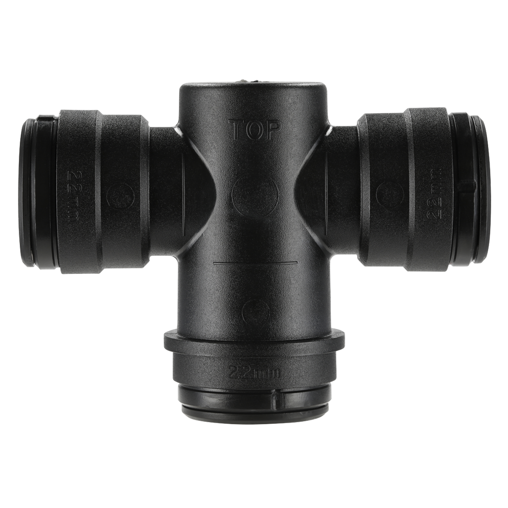 John Guest® Equal Water Trap Tee 22mm CAS22WTT