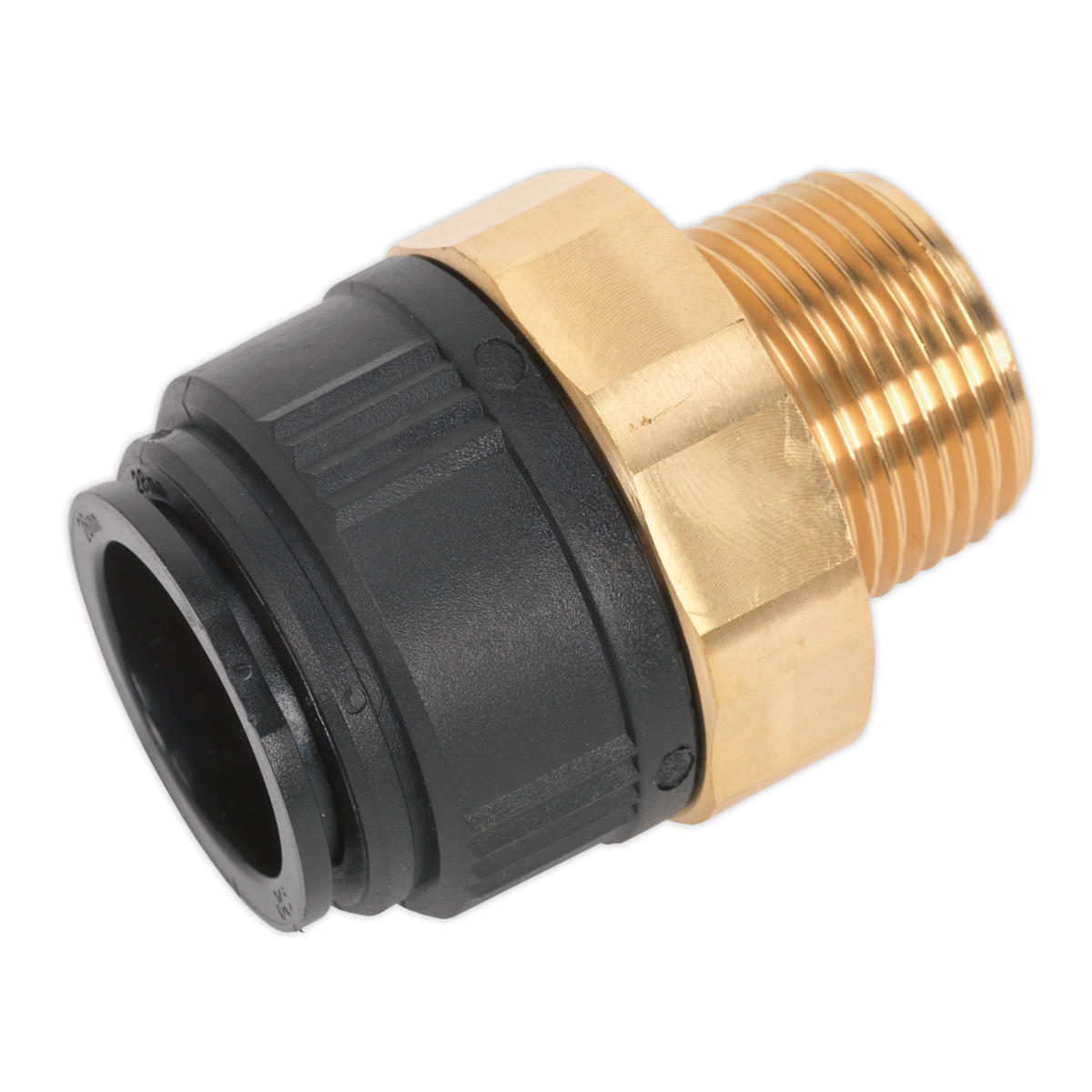 John Guest® Brass Straight Adaptor 28mm x 1"BSPT CAS28BSA