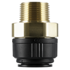 John Guest® Brass Straight Adaptor 28mm x 1"BSPT CAS28BSA