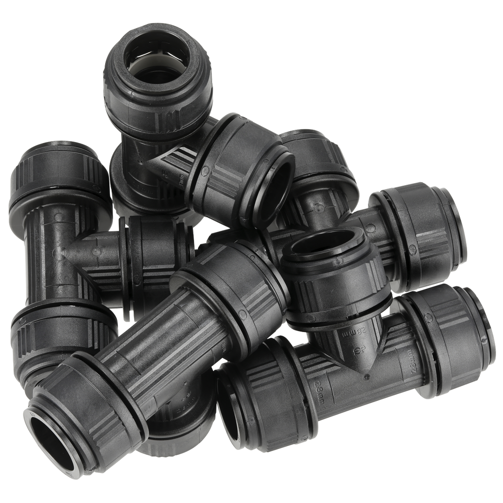 John Guest® Equal Tee 28mm - Pack of 5 CAS28ET