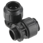 John Guest® Straight Adaptor 28mm x 1"BSP - Pack of 2 CAS28SA